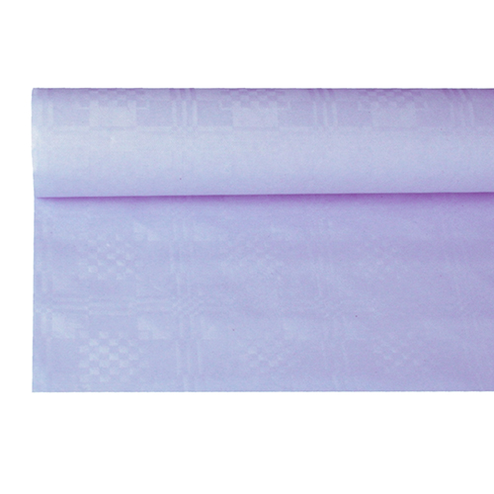 Papstar Papiertischtuch mit Damastprägung 8 m x 1,2 m flieder