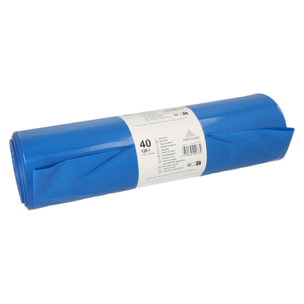 Papstar Müllsäcke, LDPE 120 l 110 cm x 70 cm blau