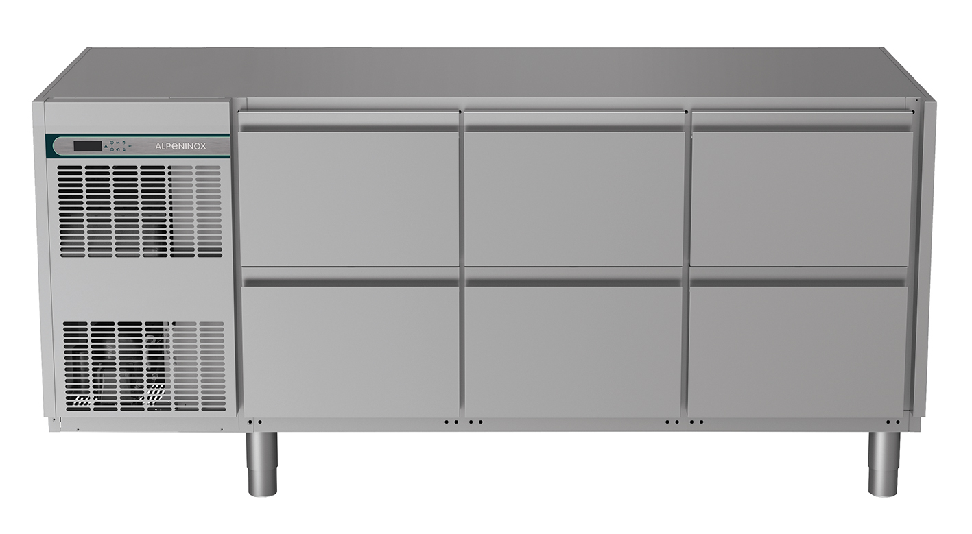 Nordcap Kühltisch, 3 Abteile CRIO HPM 3-7051