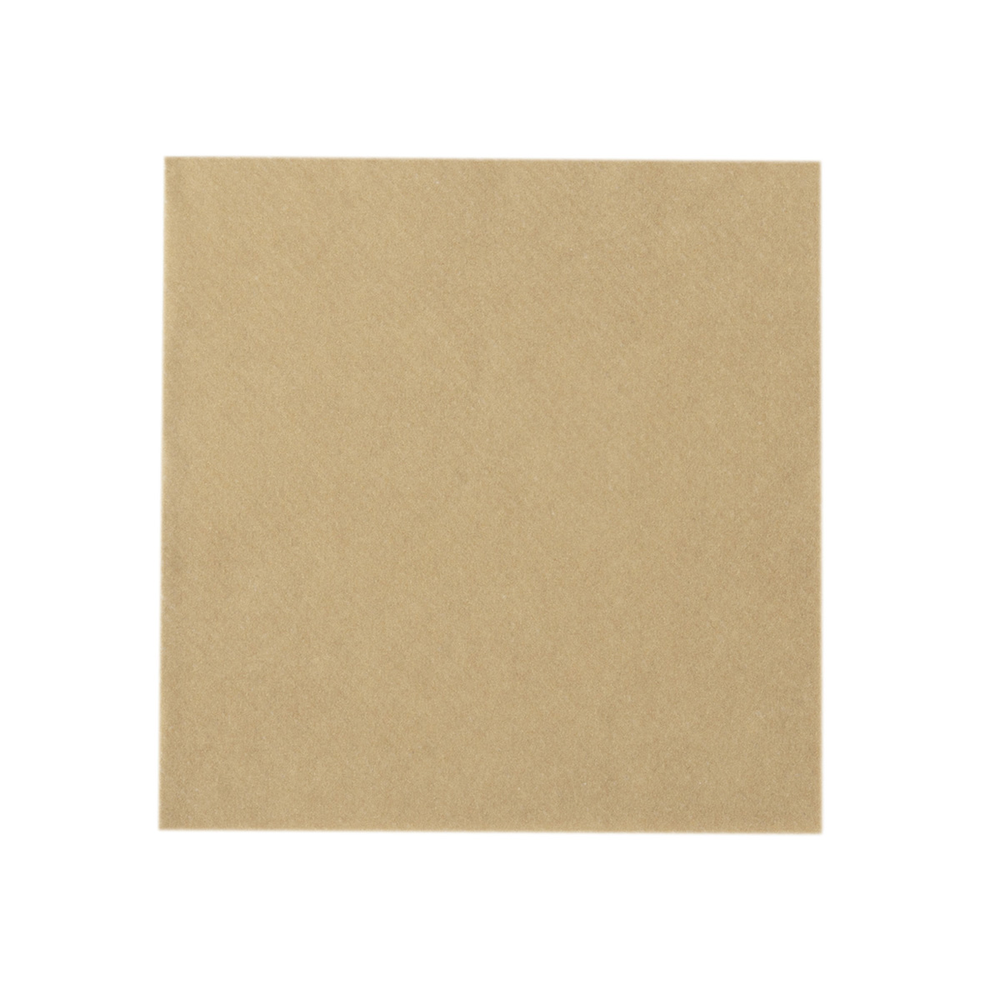 Mank Serviette Basic naturbraun 20 x 20 cm 1/4 Falz