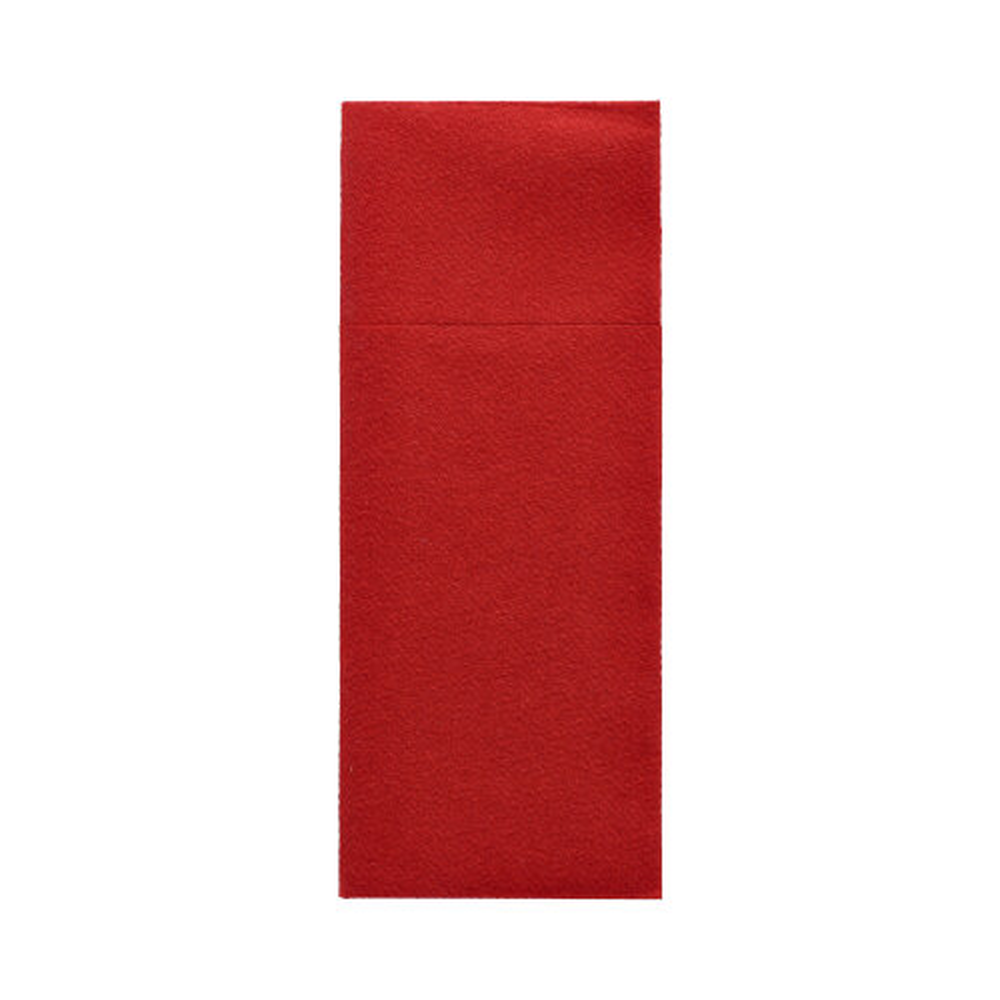 Papstar Bestecktaschen, Airlaid 40 cm x 33 cm bordeaux mit Besteckfalz