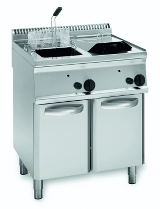 KBS Gas-Fritteuse 2 Becken 2x 14 Liter Standgerät
