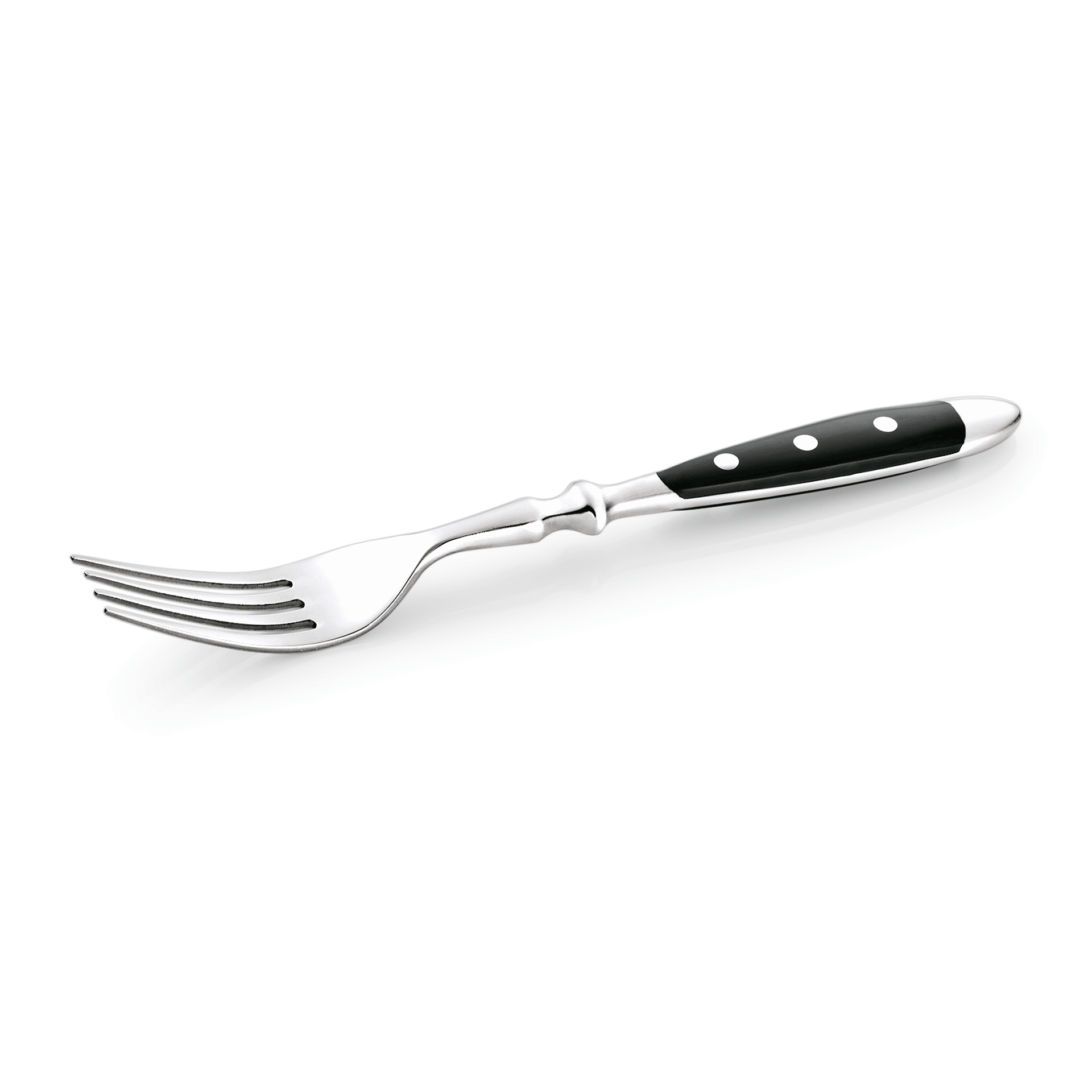 WAS Menügabel BISTRO, 20 cm, mit Kunststoffgriff, Set á 12 Stück, Chromstahl 18/