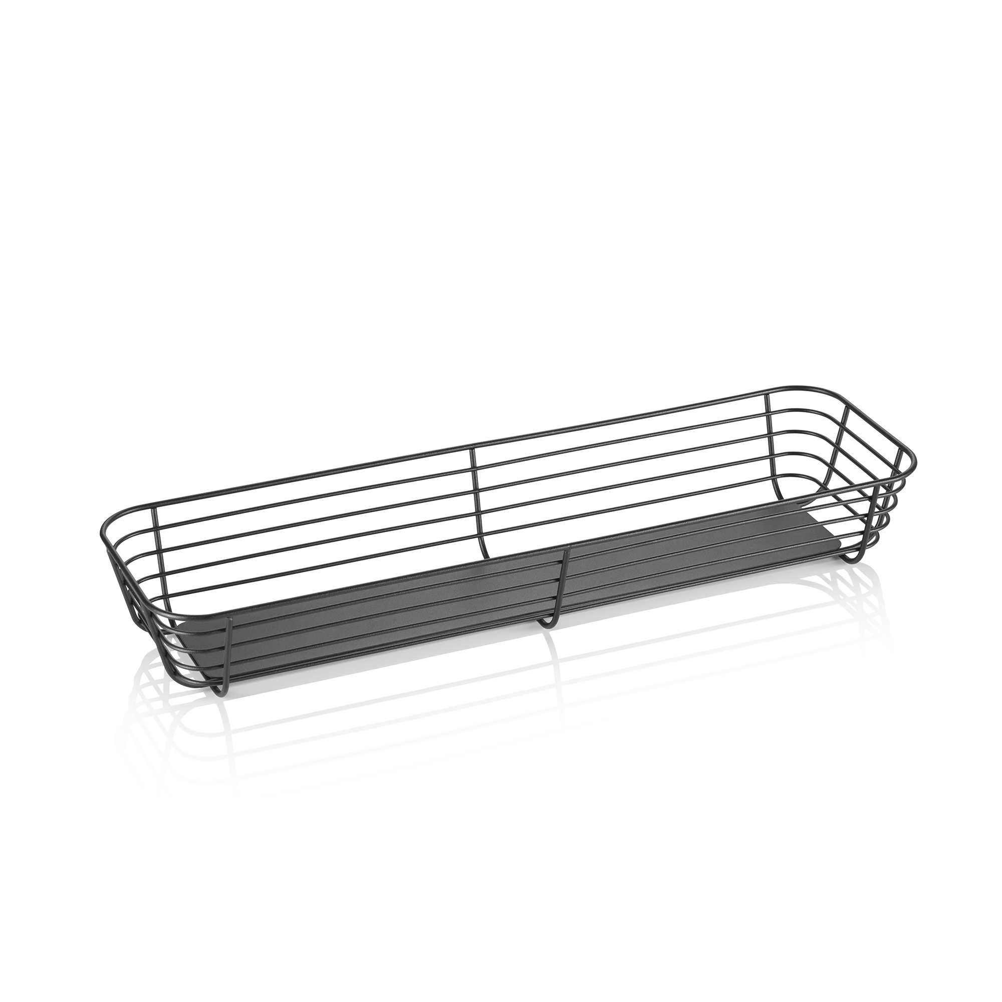 WAS GN Buffetkorb 2/4 STEELNEST, Höhe 8 cm, pulverbeschichtet, Metall