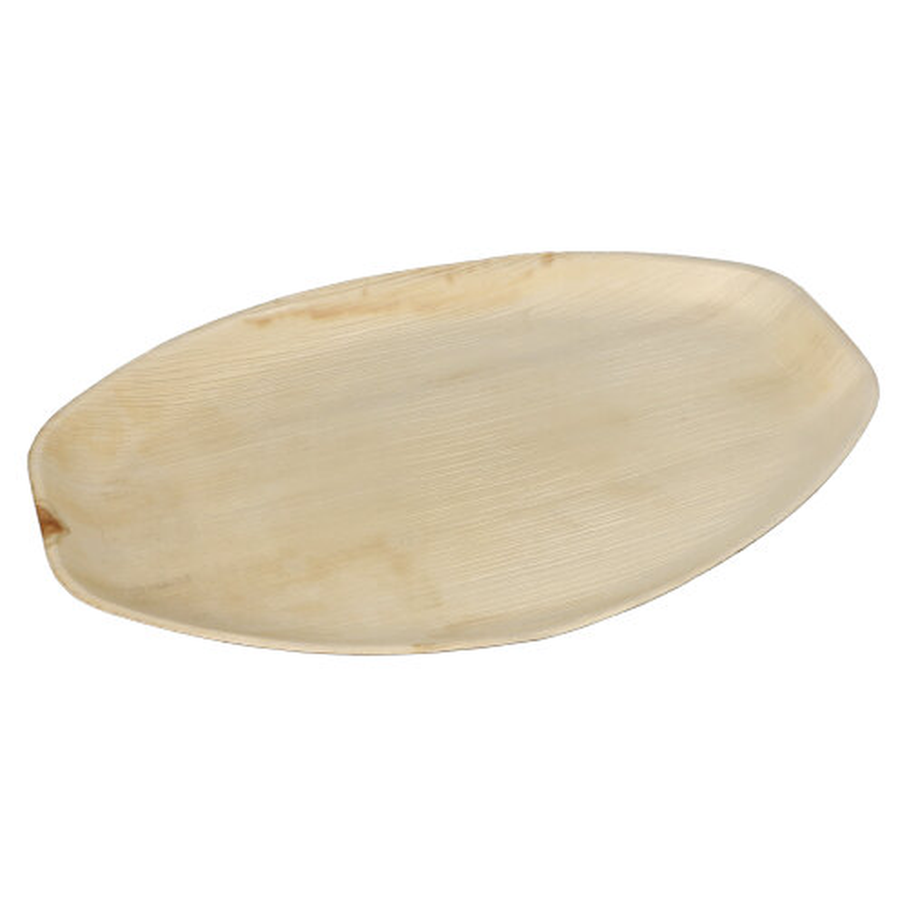 Papstar Tabletts, Palmblatt "pure" oval 3 cm x 43 cm x 29 cm natur