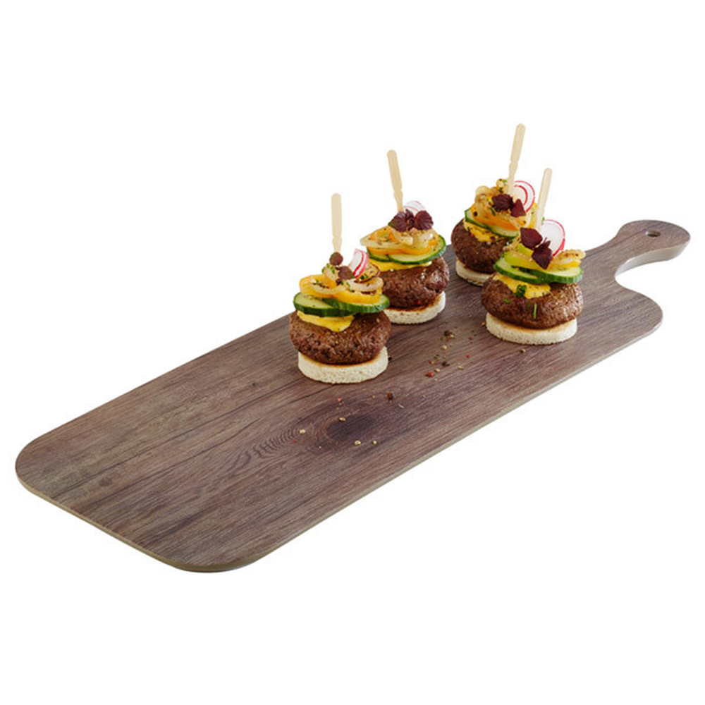APS Tablett -OAK- 48 x 20 cm, H: 1,5 cm , Melamin, Eichenoptik