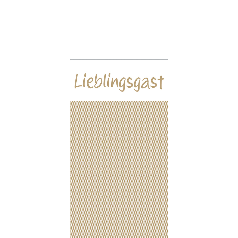 Mank Pocket-Napkins Lieblingsgast 40 x 33 cm 1/8 Falz