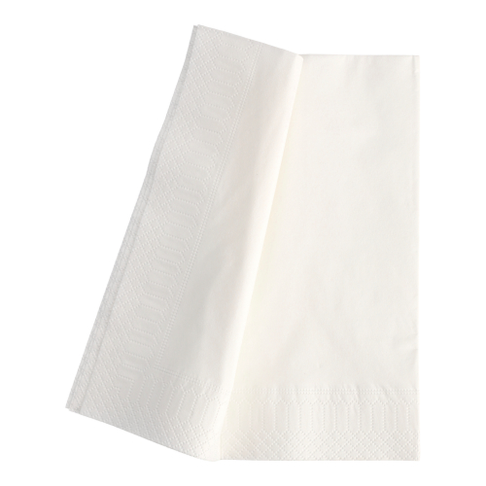 Papstar Servietten, 3-lagig 1/8-Falz 40 cm x 40 cm weiss