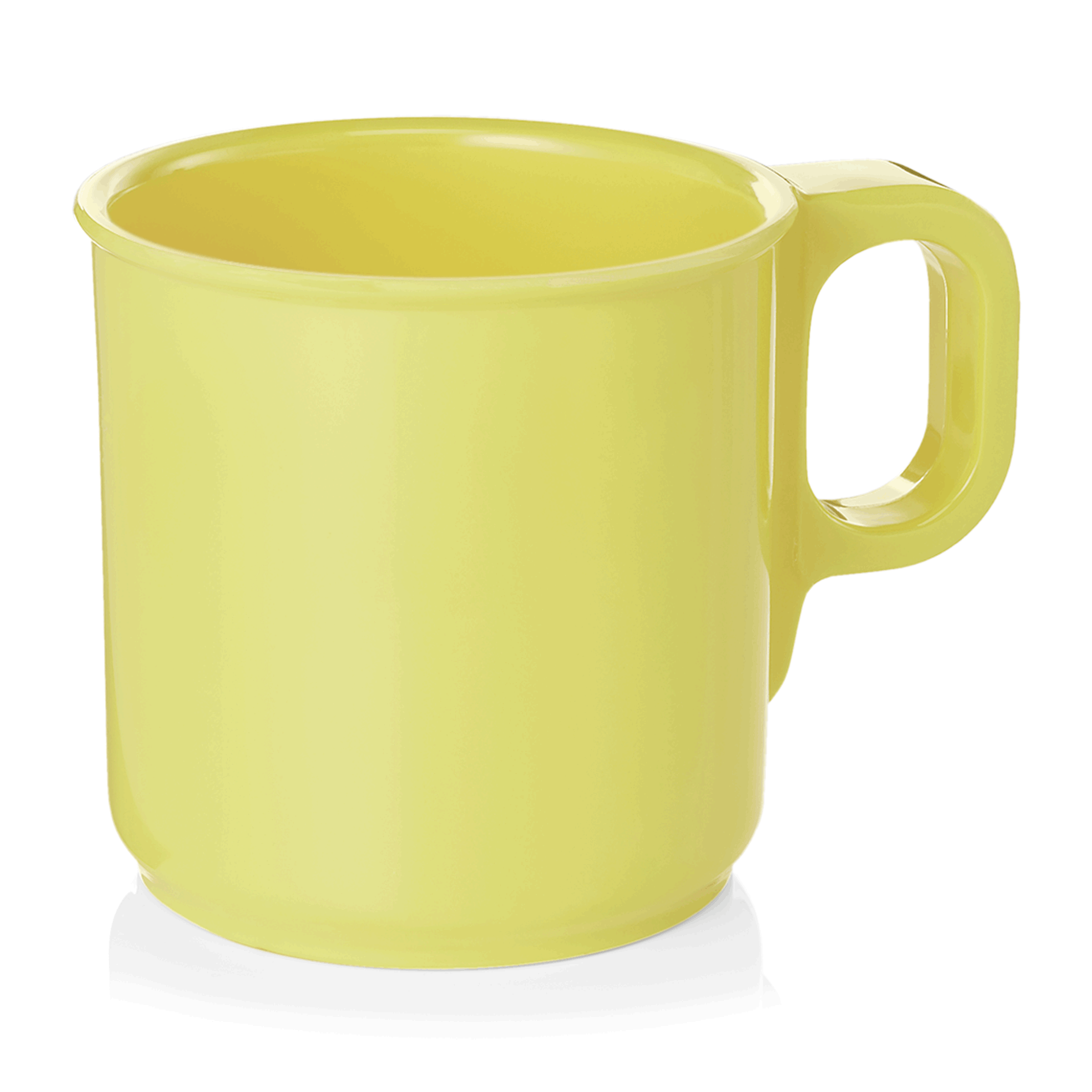WAS Becher Set, 250 ml, gelb, Set á 12 Stück, Melamin