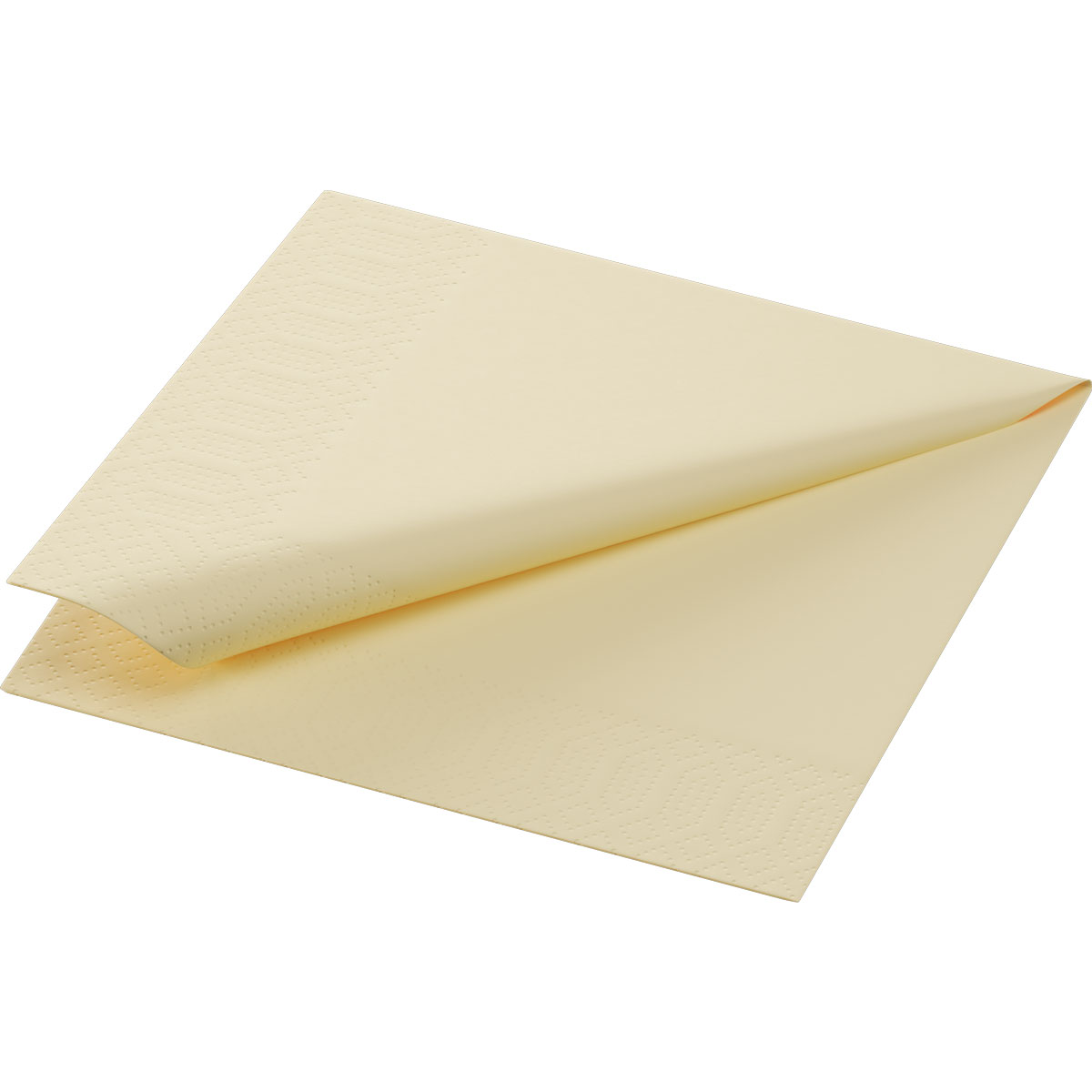 Duni Zelltuchservietten 24 x 24 cm 3-lagig 1/4 Falz cream
