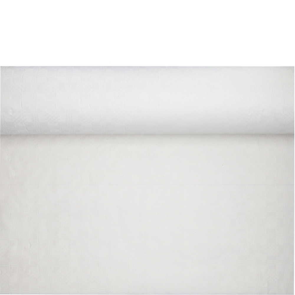 Papstar Papiertischtuch mit Damastprägung 100 m x 1,2 m weiss