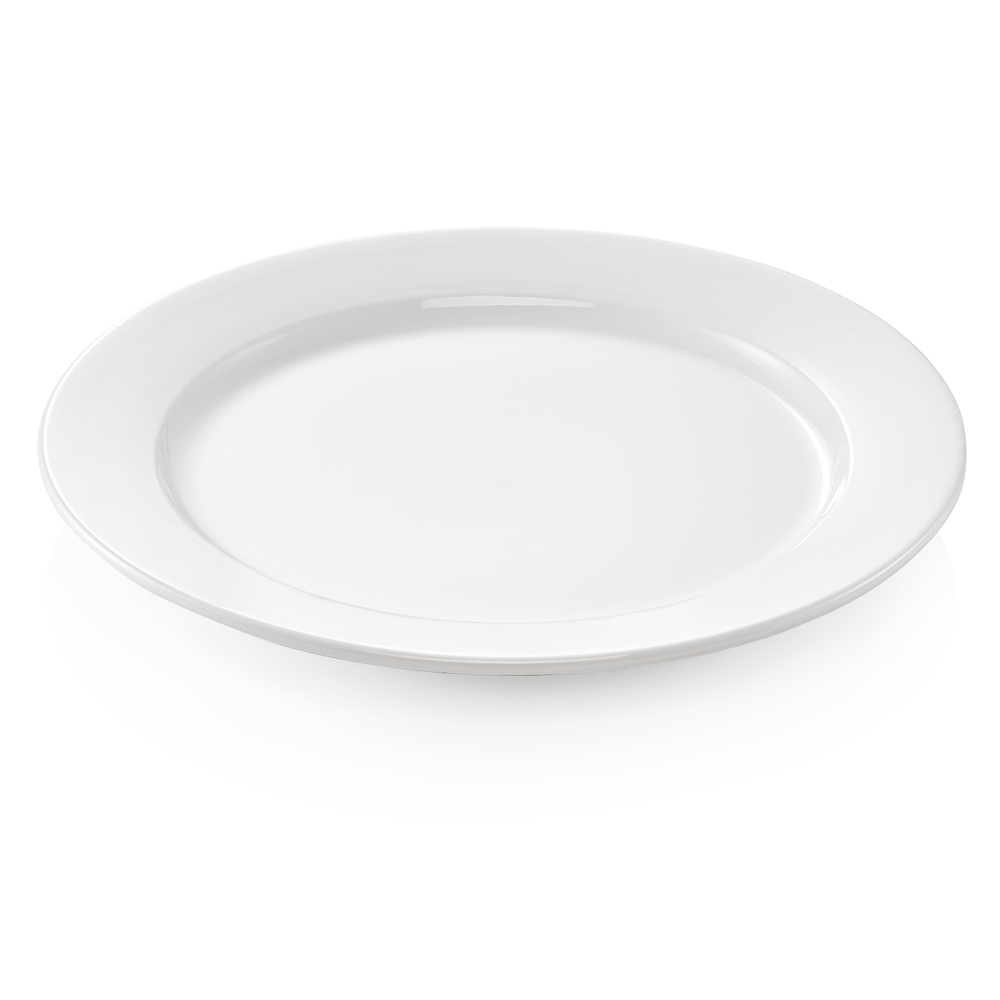WAS Teller Set, flach, Ø 27 cm, Set á 6 Stück, Porzellan