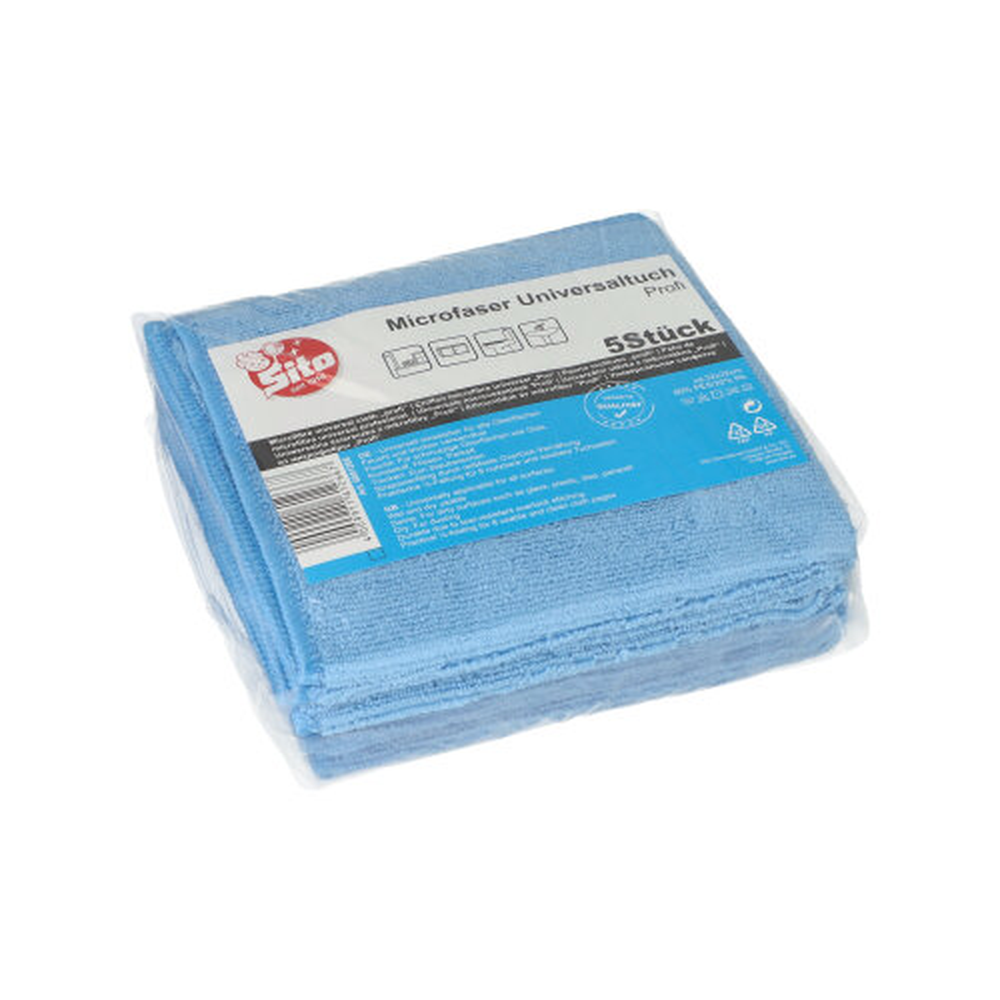 Papstar Microfasertücher 32 cm x 32 cm blau "Profi"