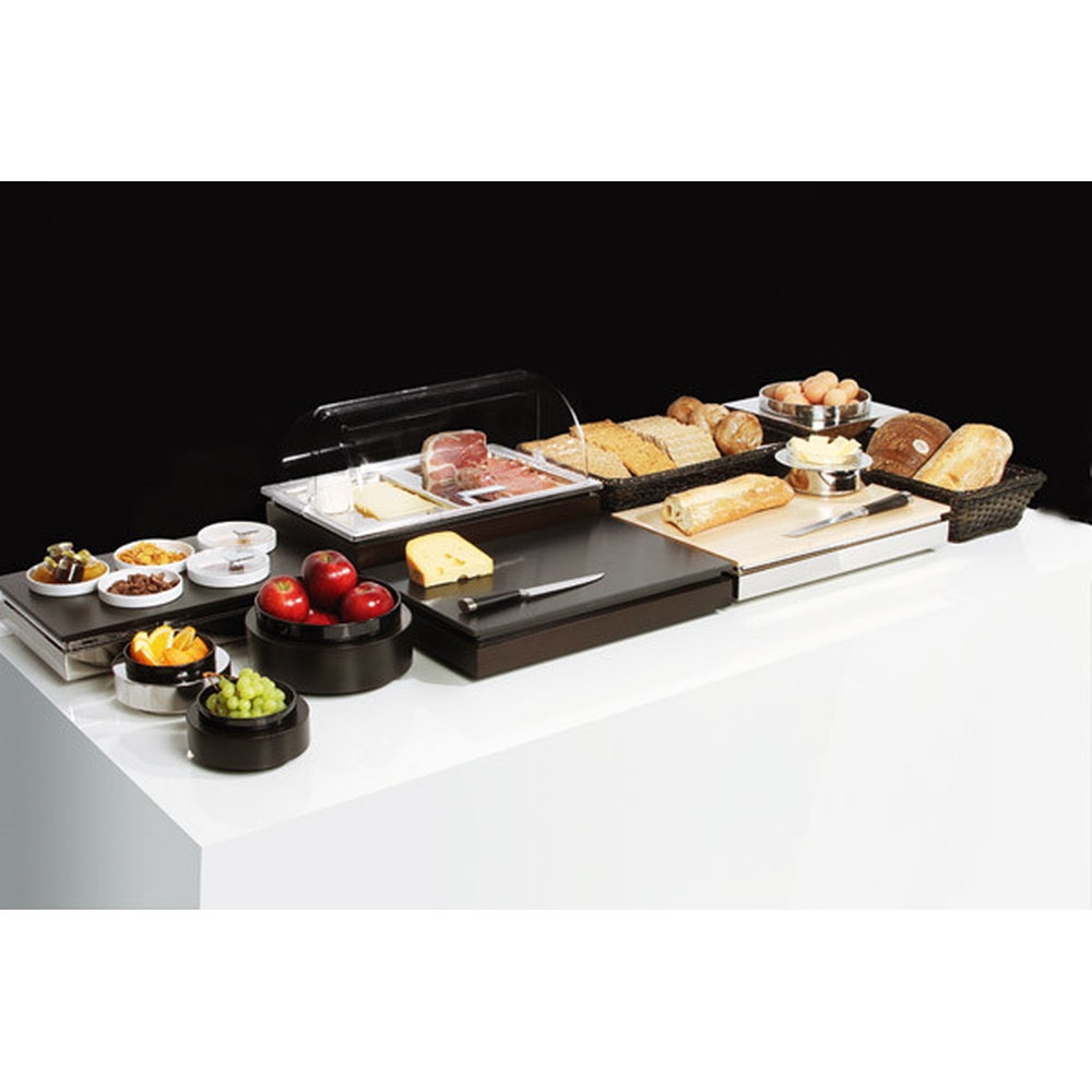 APS Cool Plates Set 2 53 x 32,5 cm, H: 27,5 cm , Buche, massiv, Farbton Wenge