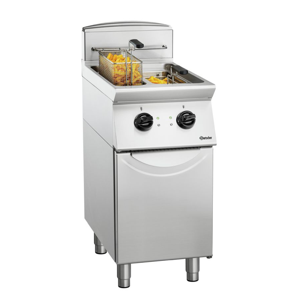 Bartscher Elektro-Standfritteuse,2 Becken a 8l