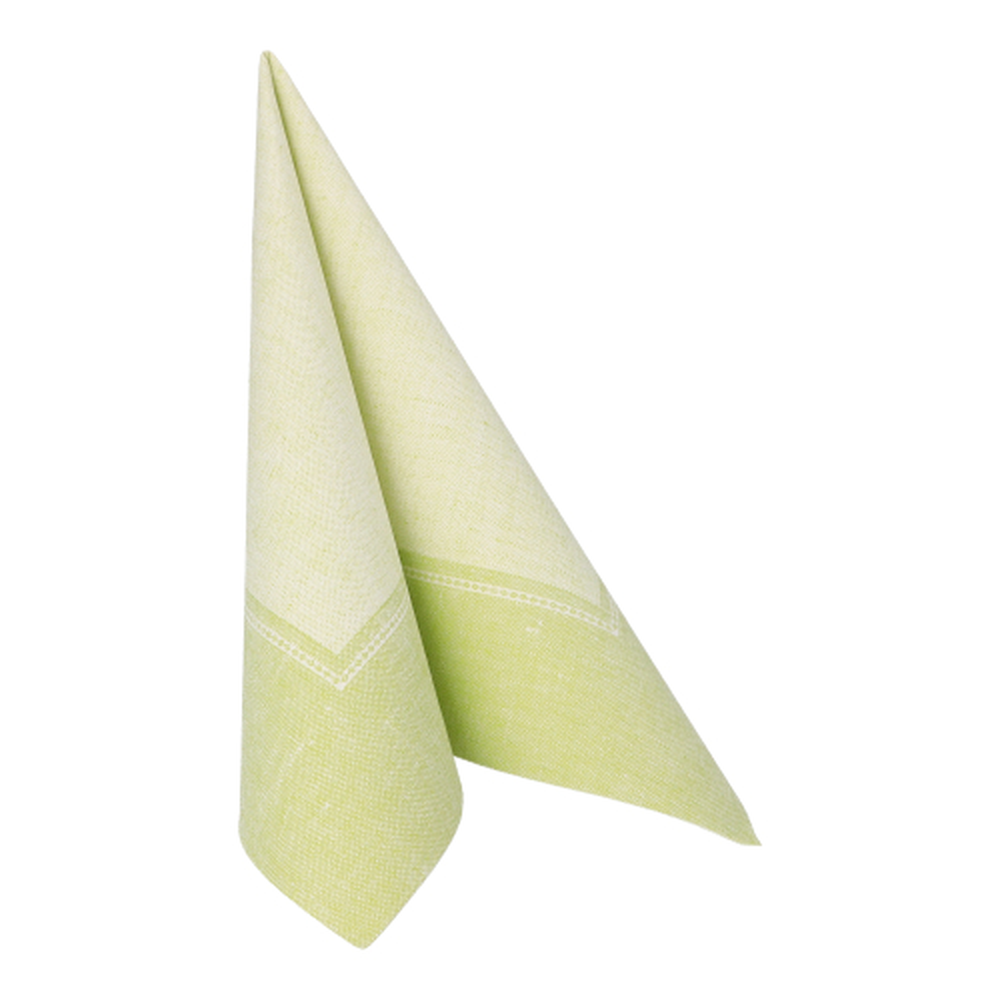 Papstar Servietten "ROYAL Collection" 1/4-Falz 40 cm x 40 cm hellgrün "Linum"