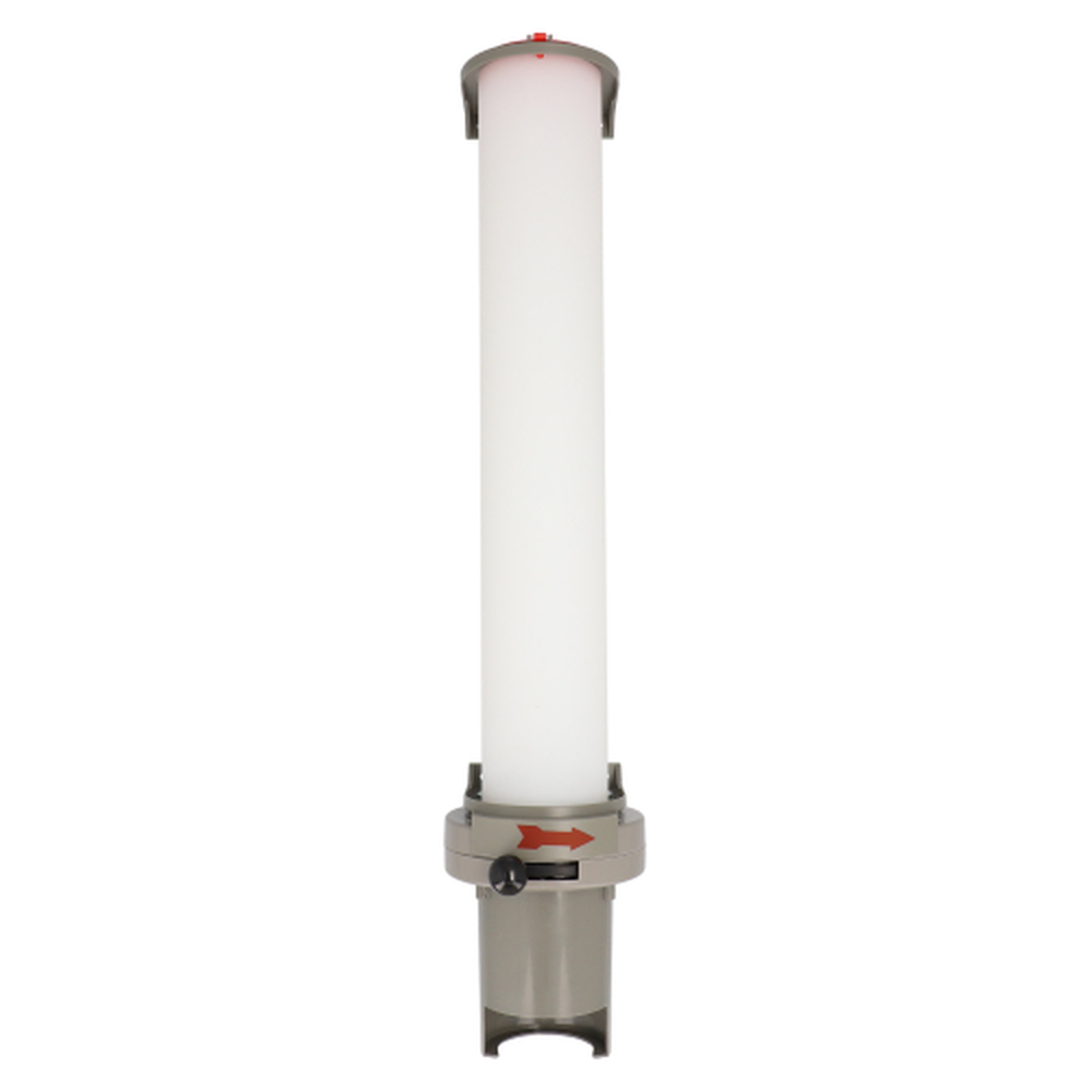 PAPSTAR PS 67 cm x 13 cm x 15,5 cm grau für 100 Becher mit oberem