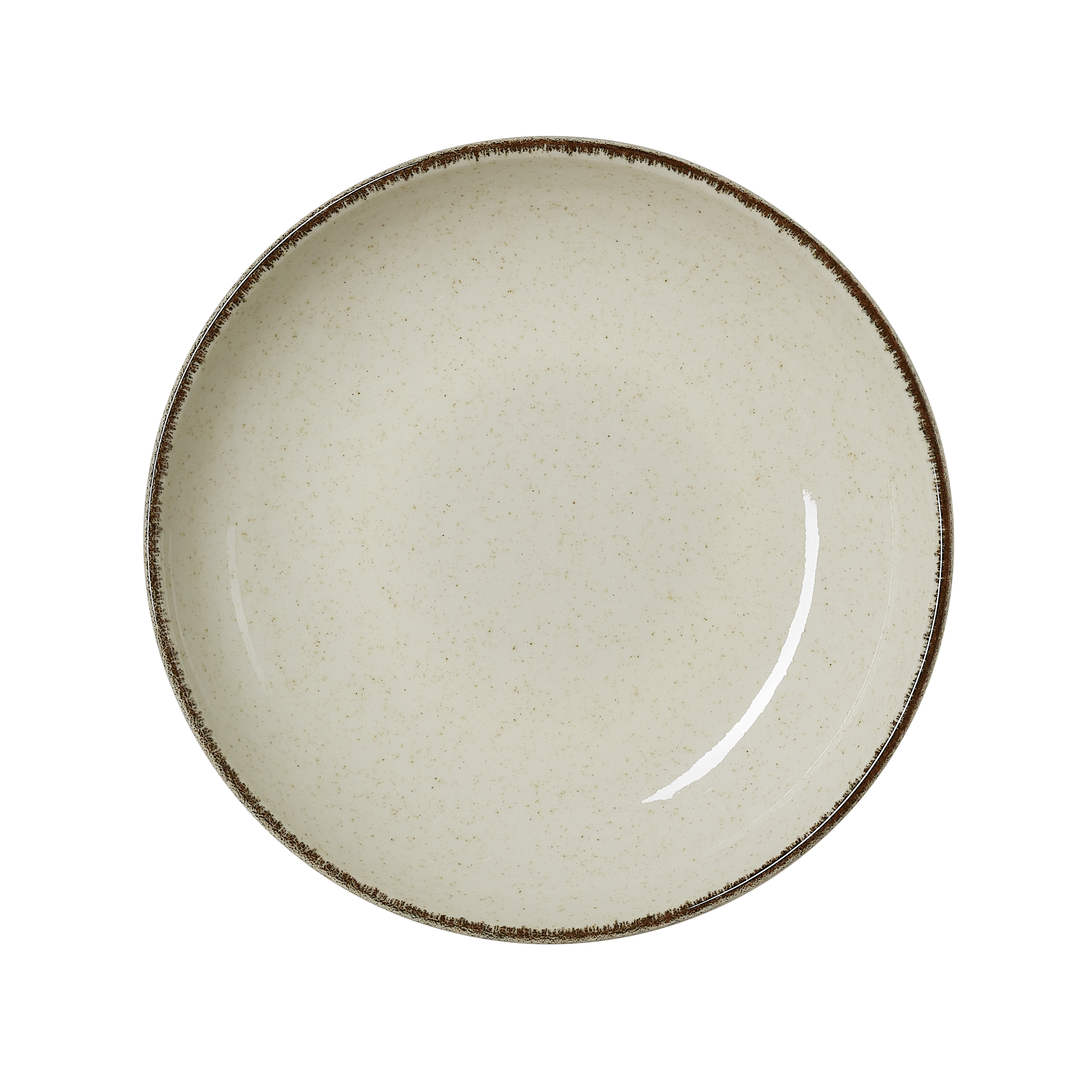 WAS Teller Set SMILLA SAND, tief, Ø 21 cm, Set á 6 Stück, sand, Porzellan