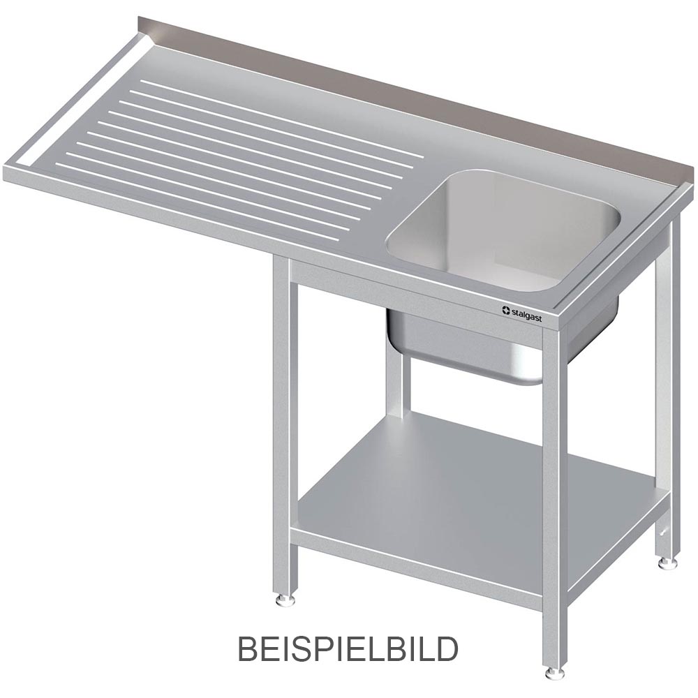 Stalgast Spültisch mit Grundboden, und Überstand, 1400x600x900 mm, mit einem Bec