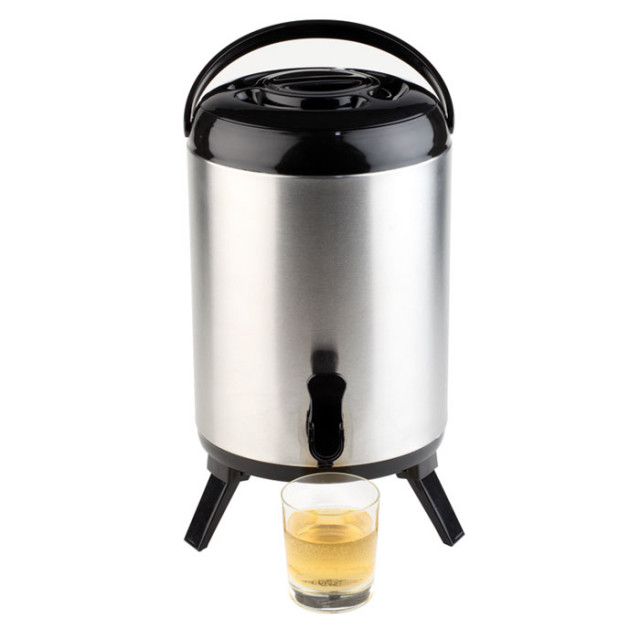 APS Iso-Dispenser Ø 24 cm, H: 42 cm, 9,5 Liter , Edelstahl, ABS