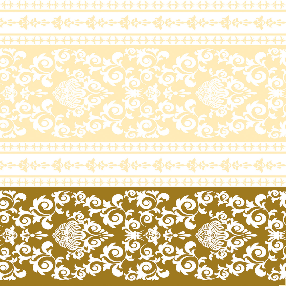 Mank Serviette Pascal gold-creme 40 x 40 cm 1/4 Falz
