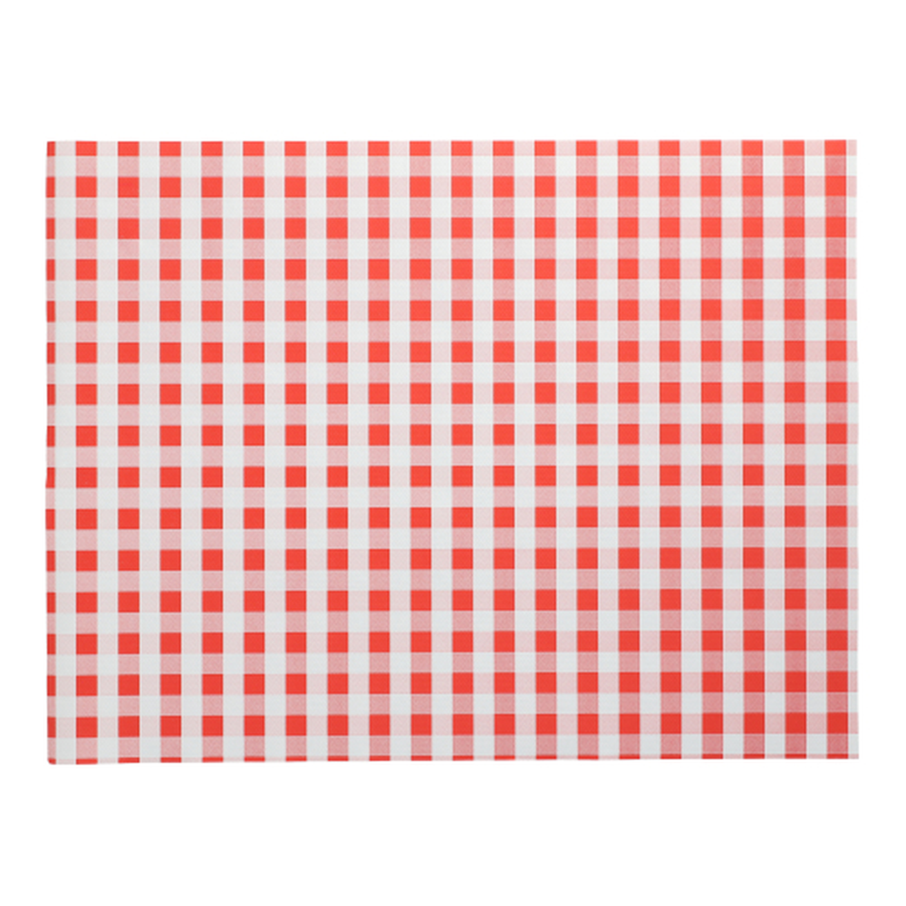 Papstar Tischsets, Papier 30 cm x 40 cm rot "Vichy Karo"