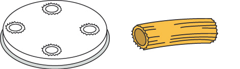Neumärker Pasta-Scheibe Ø 50 mm Maccheroni für Nudelmachine PF15E