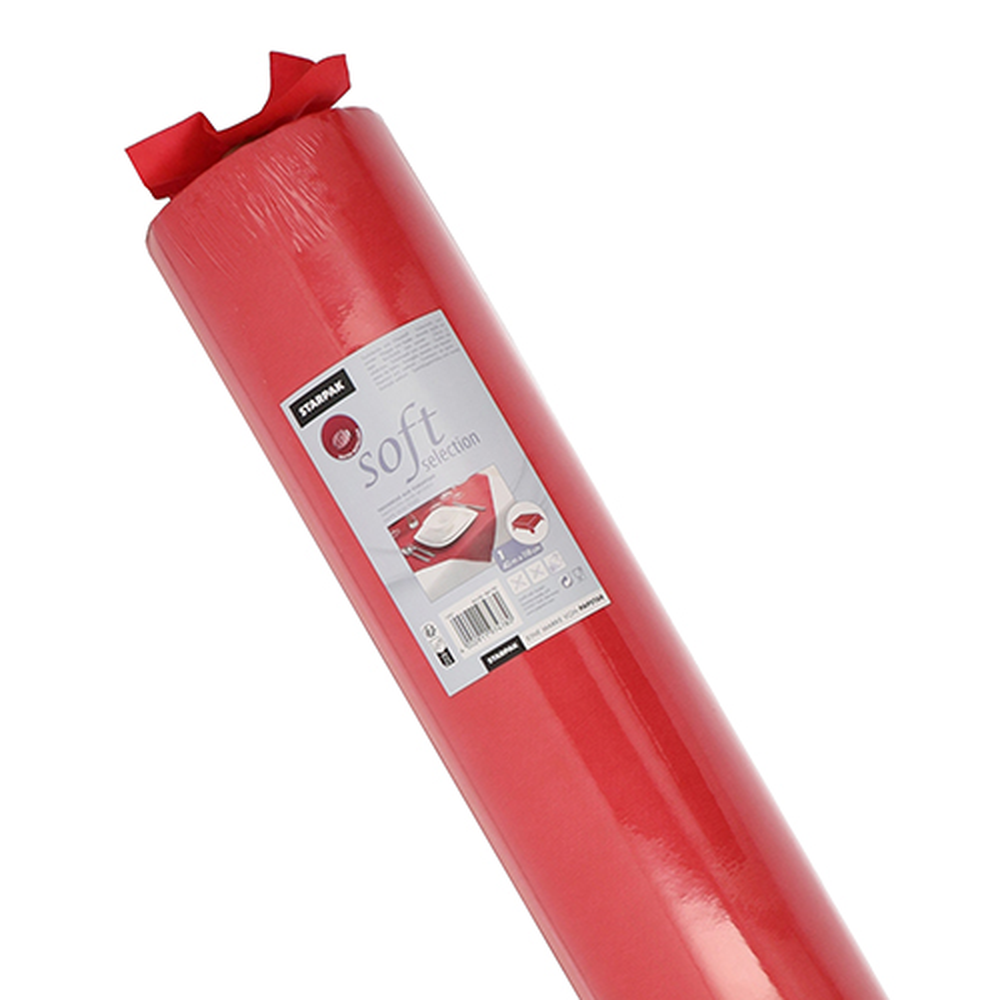 Papstar Tischdecke, stoffähnlich, Vlies "soft selection" 40 m x 1,18 m rot
