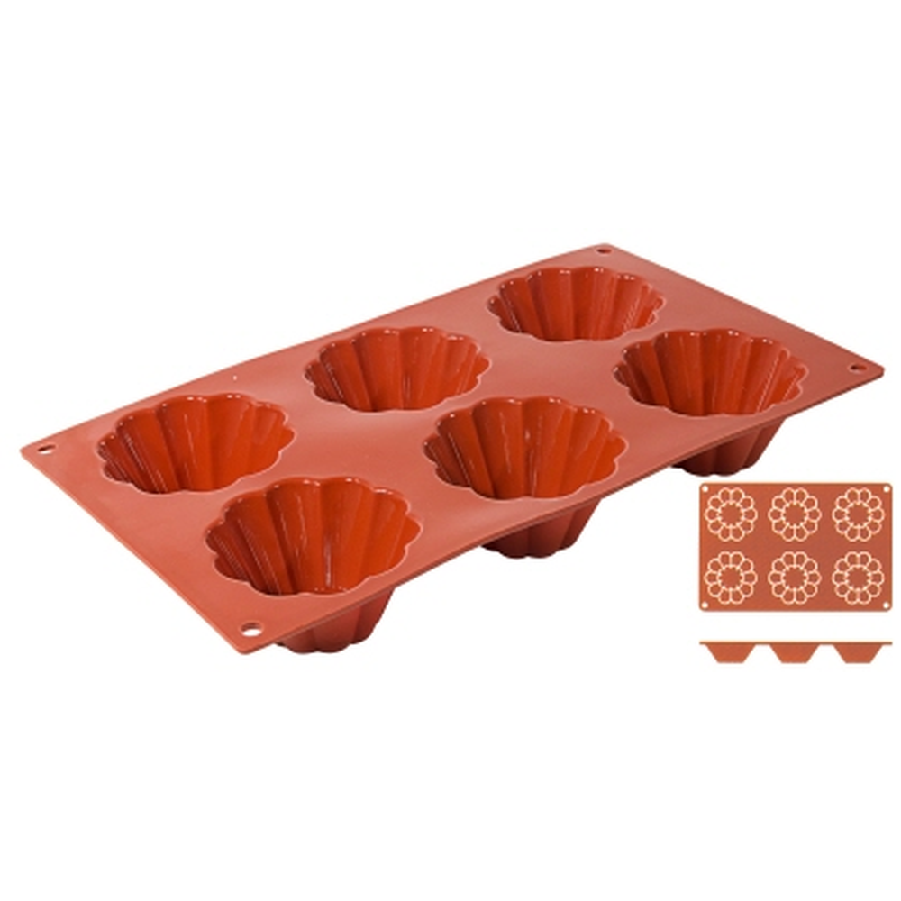 Contacto Silikon-Backmatte Briochette, 8 cm, hoch 4 cm