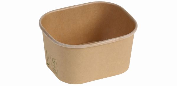 Pacovis Schale Kraft/PLA, 500ml, 125x105x64mm, naturesse