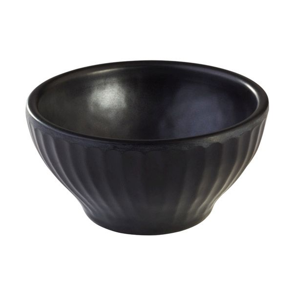 APS Schale -AIKO- Ø 8 cm, H: 4 cm , Melamin, schwarz, Steinoptik
