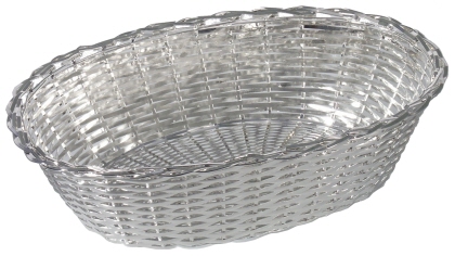 Contacto Korb 20x14 cm, oval,versilbert
