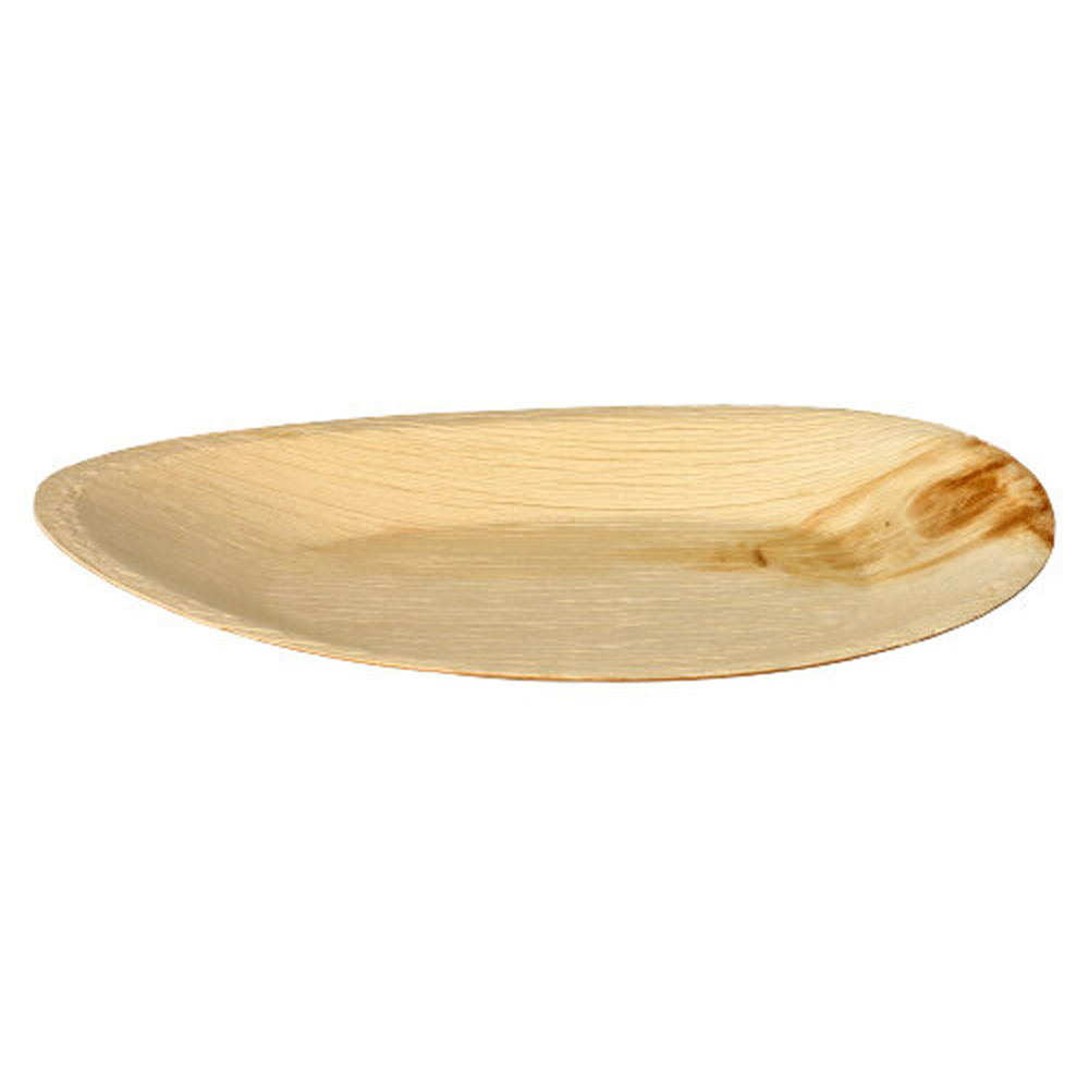 Papstar Teller, Palmblatt "pure" oval 32 cm x 18 cm x 3 cm