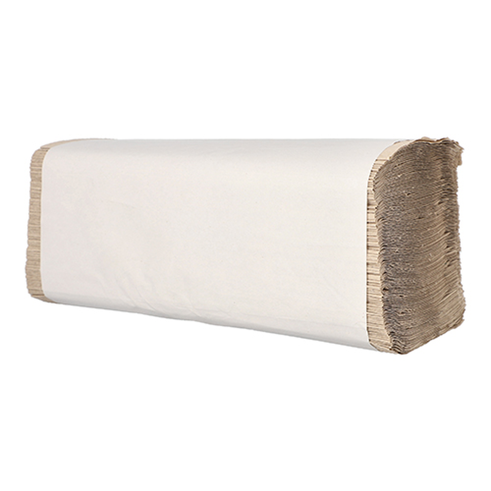 PAPSTAR Blatt Handtuchpapier V-Falz 23 cm x 25 cm natur Zick-Zack, 1-lagig