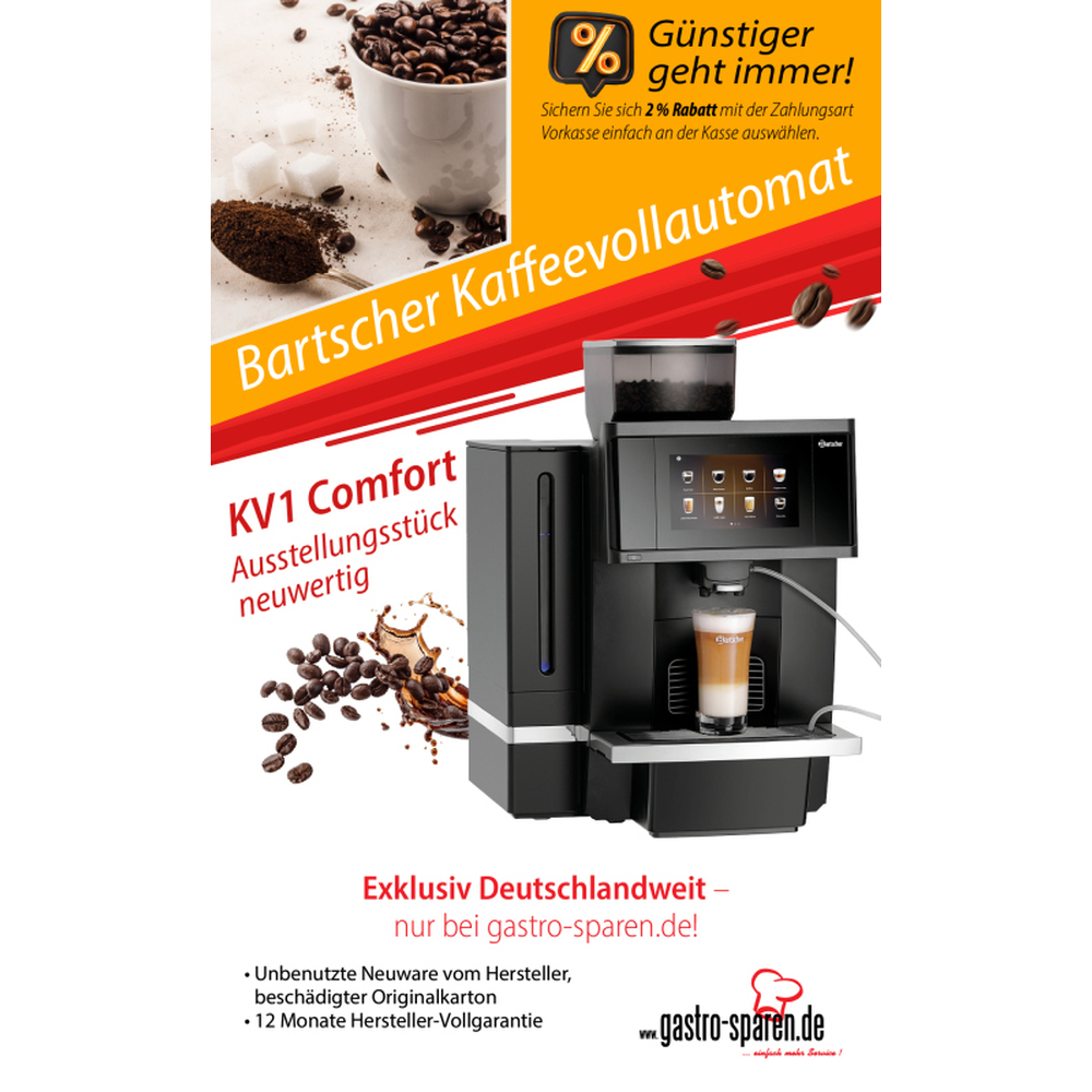 Bartscher Kaffeevollautomat KV1 Comfort Ausstellungsstück neuwertig 