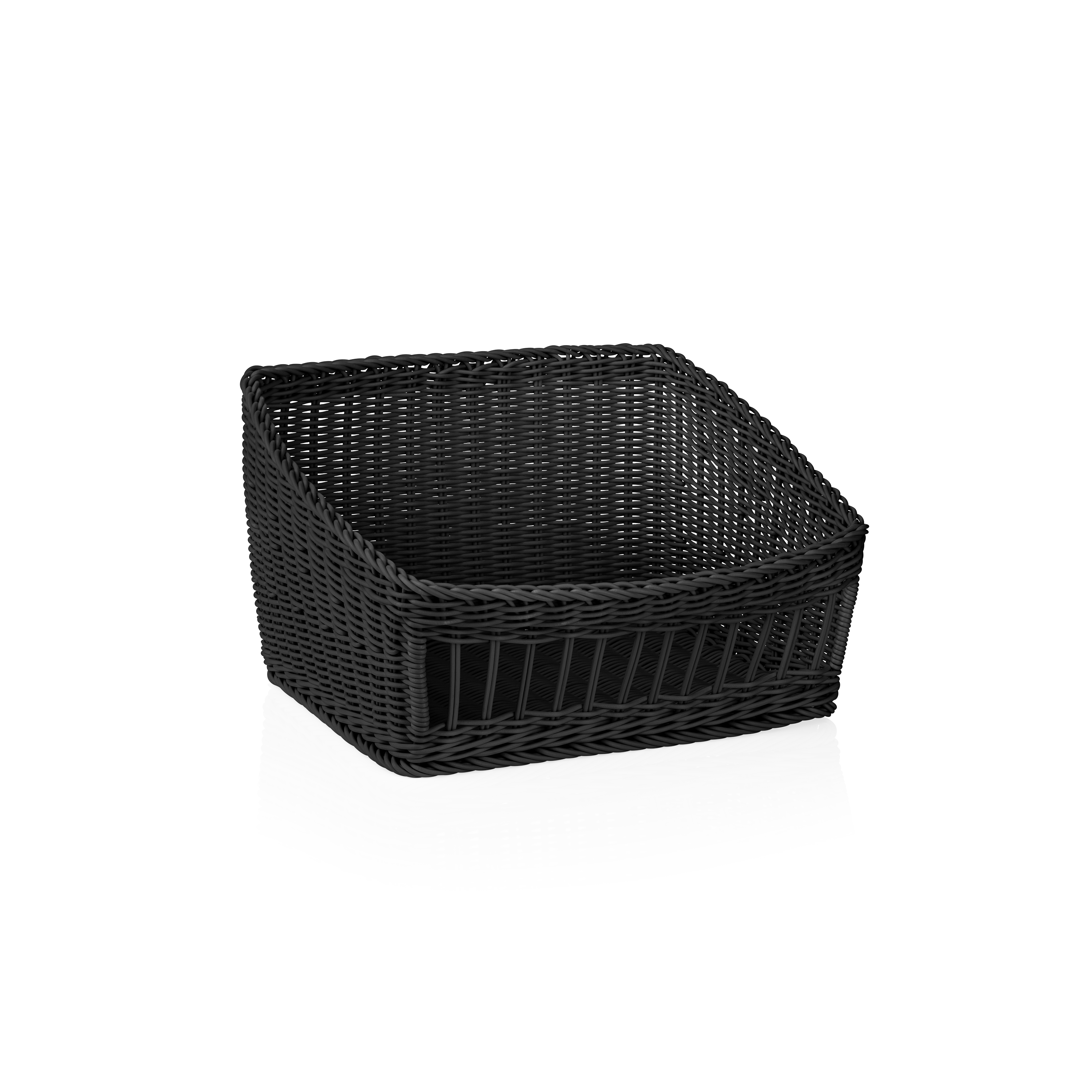 WAS Korb WEAVER PRO Systemkörbe, 45 x 40 x 27 cm, schwarz, Polypropylen