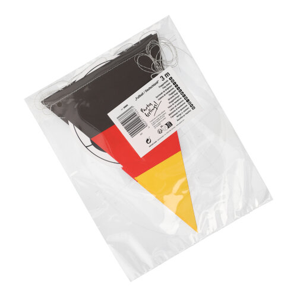Papstar Flaggenkette, Papier 3 m "Fußball/Deutschland"