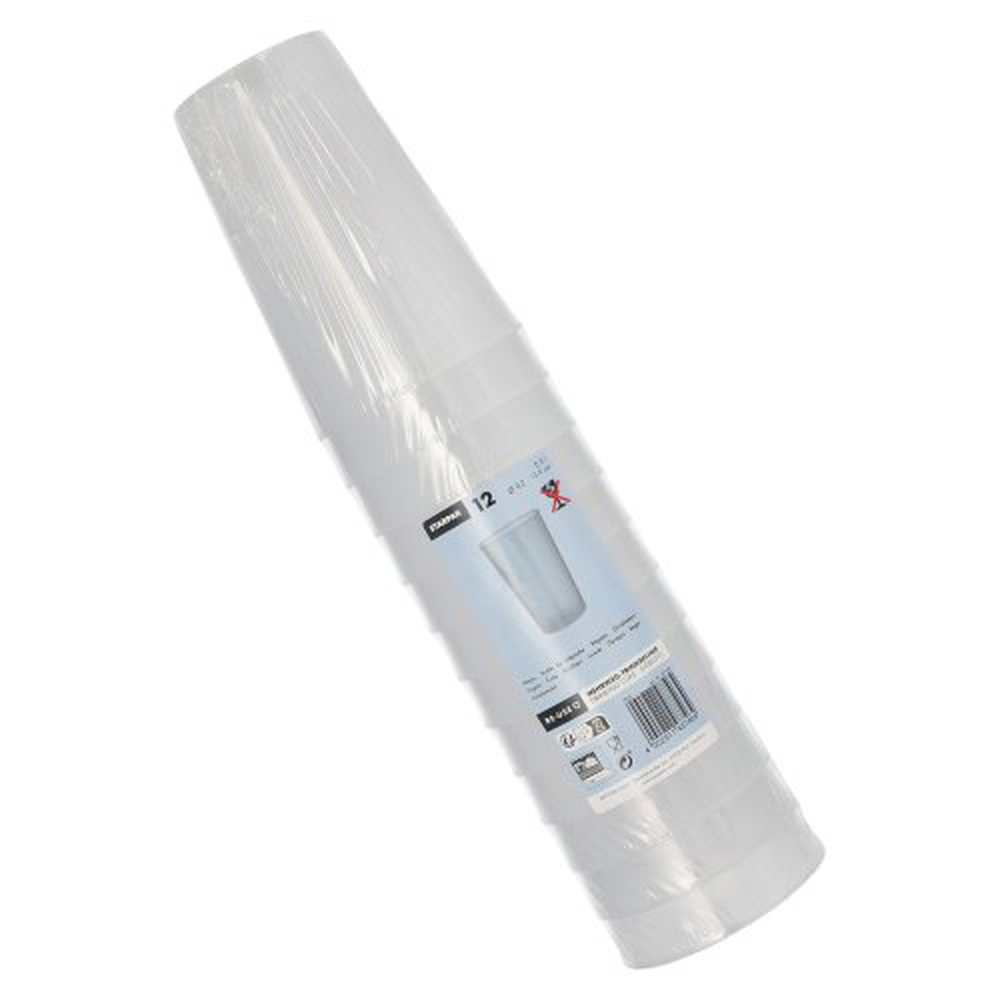 Papstar Mehrweg-Trinkbecher PP 0,5 l Ø 9,2 cm · 13,9 cm transluzent extra stabil
