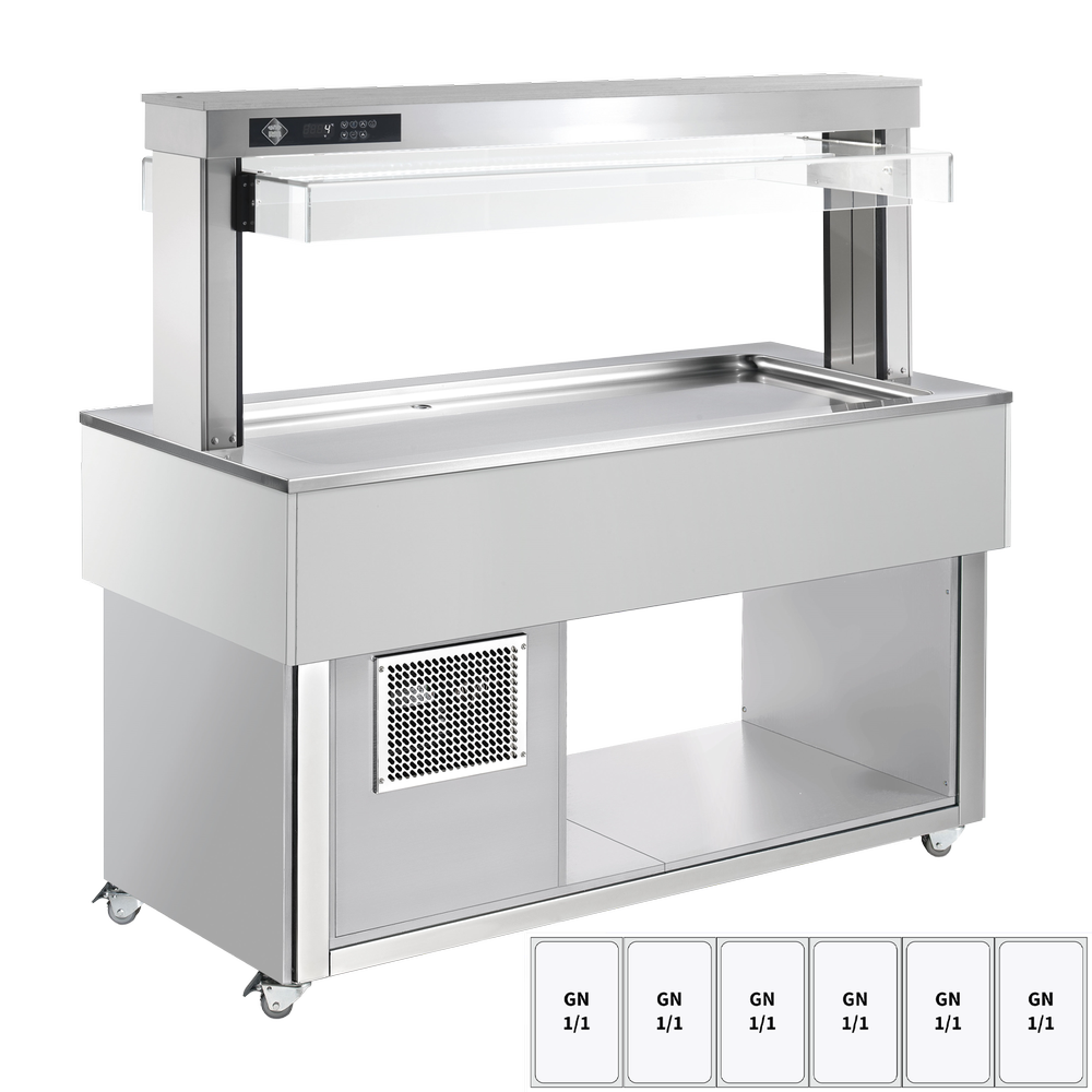 RM Gastro Kühlbuffet GN 6-1/1 - 30 mm, RAL / RM - TR LIME+ 6R