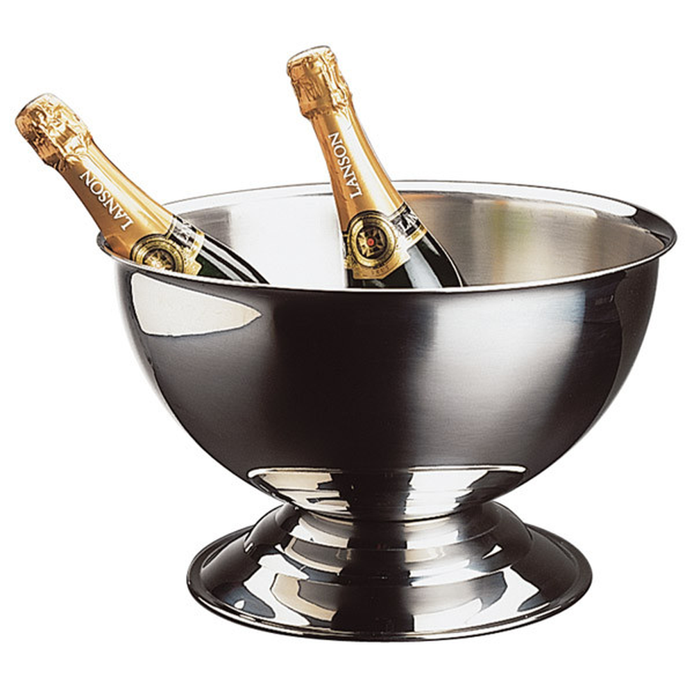 APS Champagnerkühler Ø 40,5 cm, H: 22,5 cm , Edelstahl, hochglanzpoliert