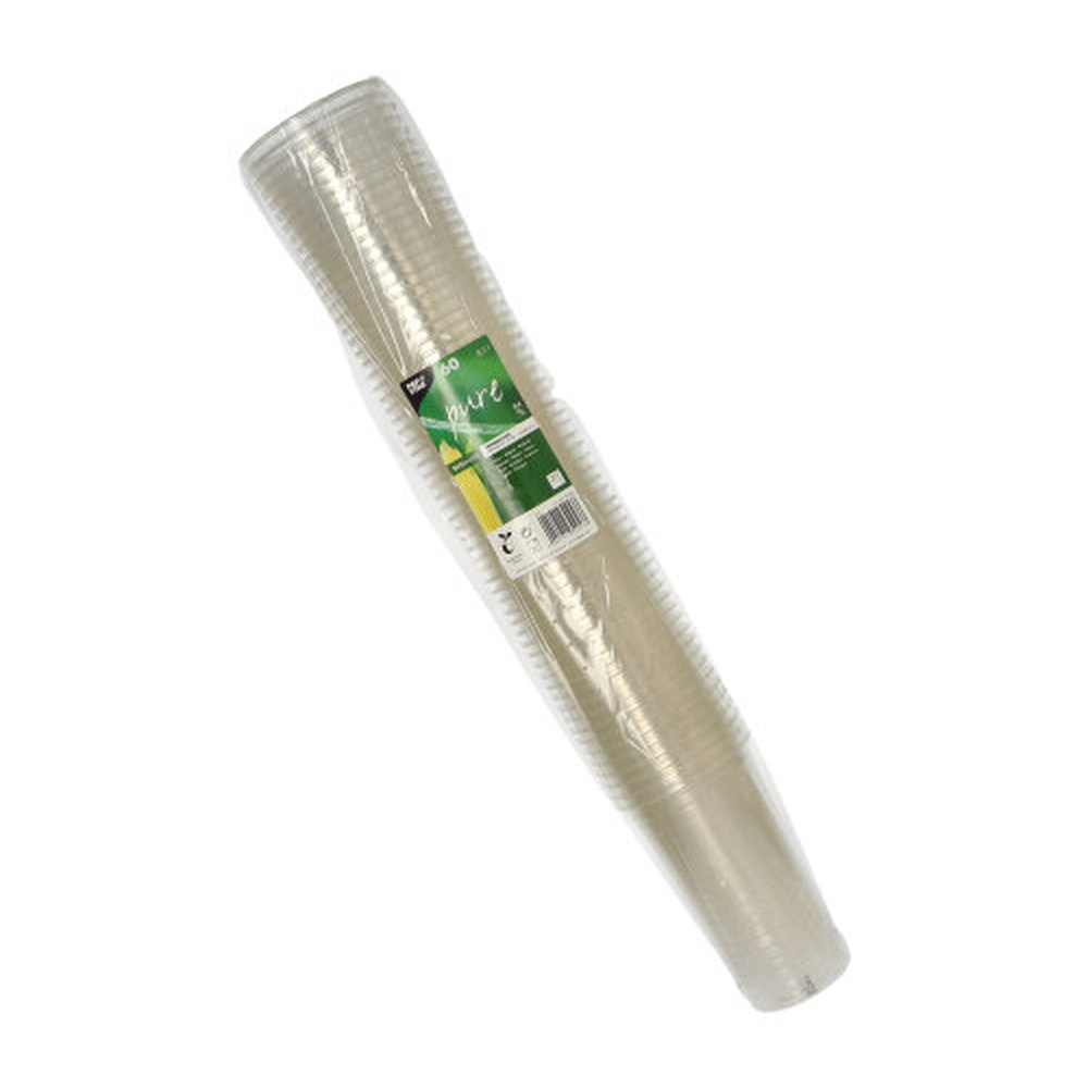 Papstar Kaltgetränkebecher, PLA "pure" 0,5 l Ø 9,5 cm · 15,14 cm glasklar