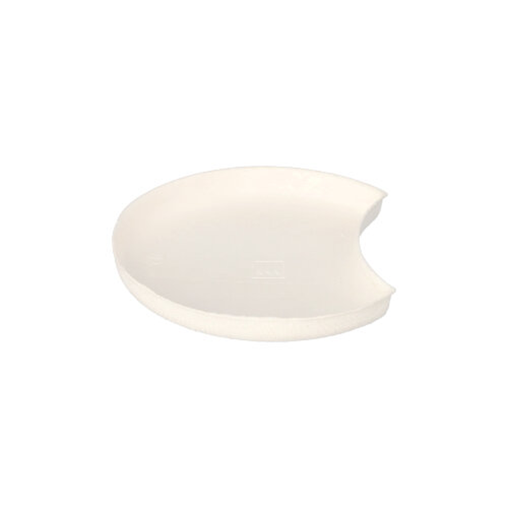 Papstar Teller Zuckerrohr "pure" Halbmond Ø 9 cm · 1 cm weiss "Cella"