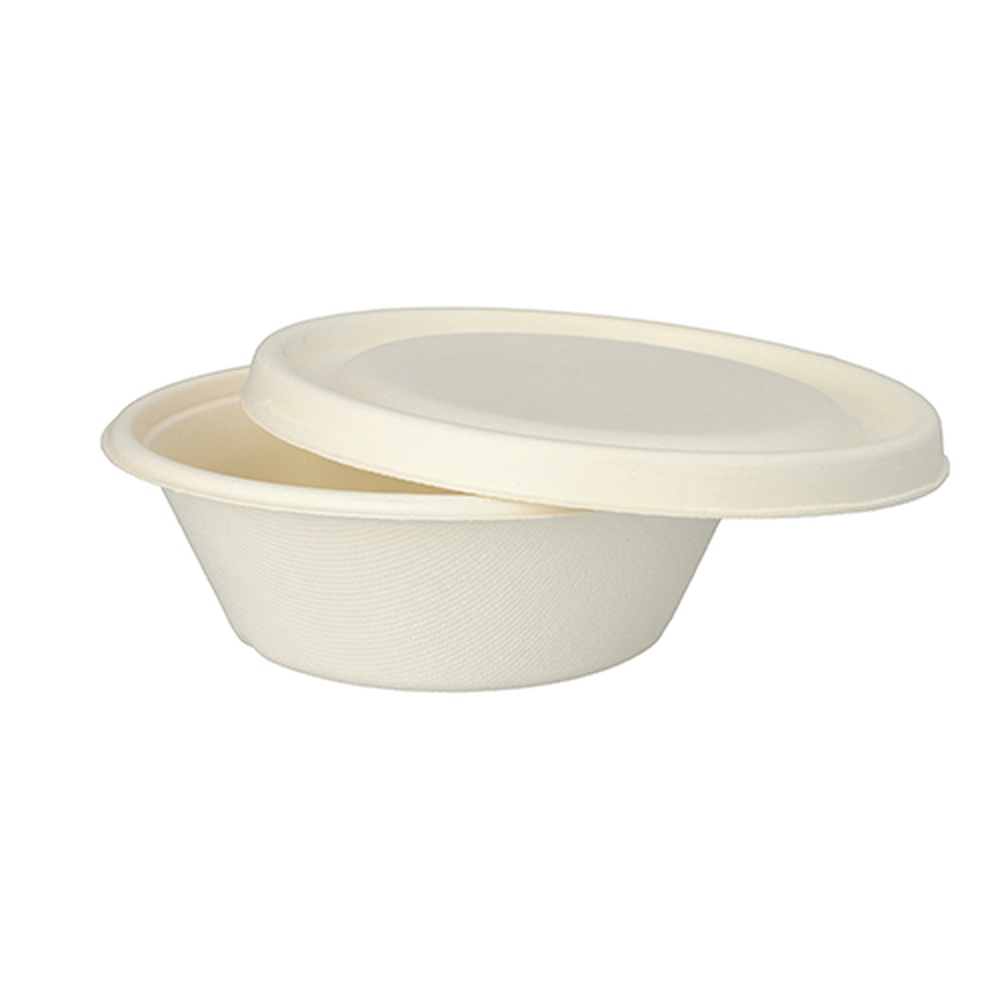 Papstar Schalen, Zuckerrohr "pure" 600 ml Ø 17 cm · 5,5 cm weiss