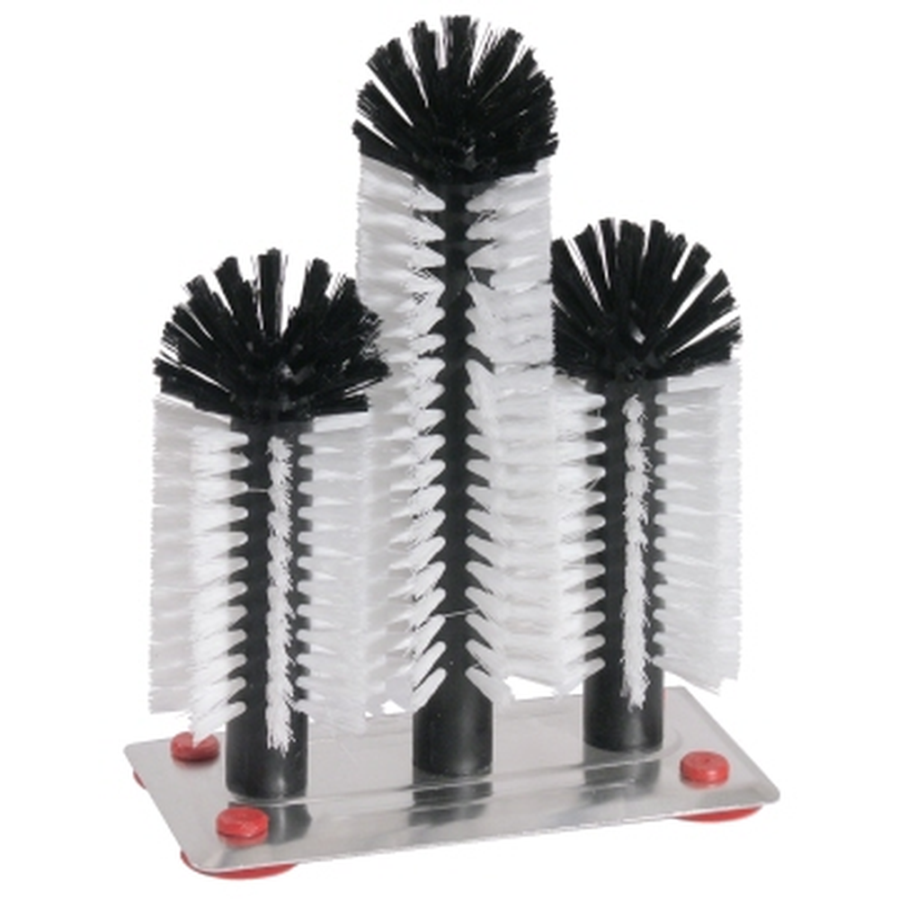 Contacto Gläserspülbürste 18/24/18 cm auf Platte aus Aluminium