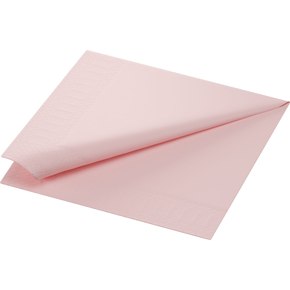 Duni Zelltuchservietten 40 x 40 cm 3-lagig 1/4 Falz mellow rose