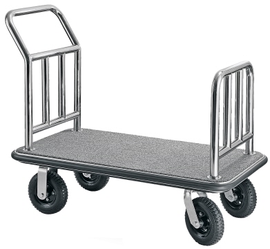 Contacto Gepäckwagen, Edelstahl, grau
