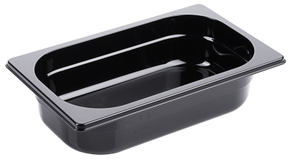 Contacto GN-Behälter 1/4, 65 mm Polycarbonat, schwarz