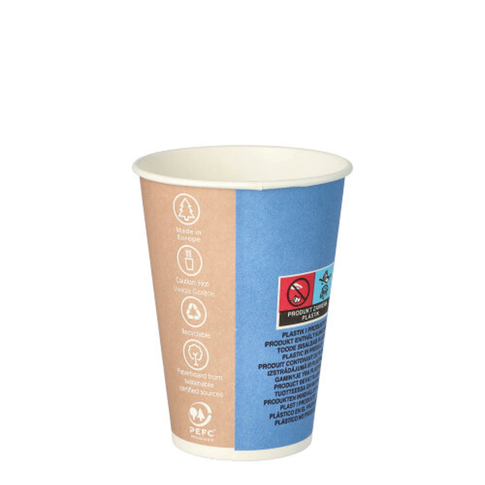 Papstar Automatenbecher, Pappe "To Go" 0,18 l Ø 7,01 cm · 9,2 cm "Barista Time"