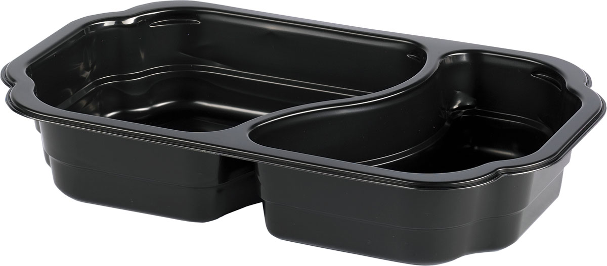 Duni PP-Schale Take-Away 2-geteilt 250 x 159 x 45 mm