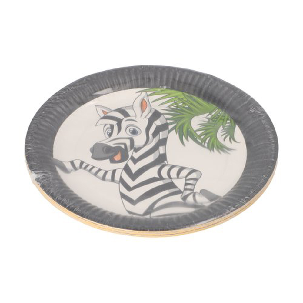 Papstar Teller, Pappe rund Ø 23 cm "Jungle" mixed